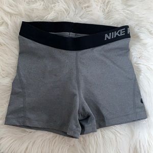 Nike grey pro shorts